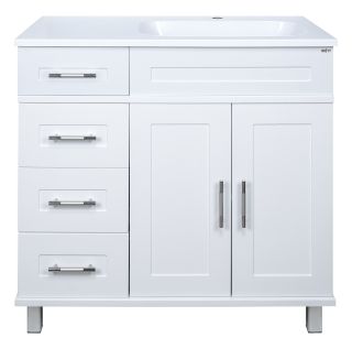 Напольная тумба под раковину Misty Купер 90см правая белый